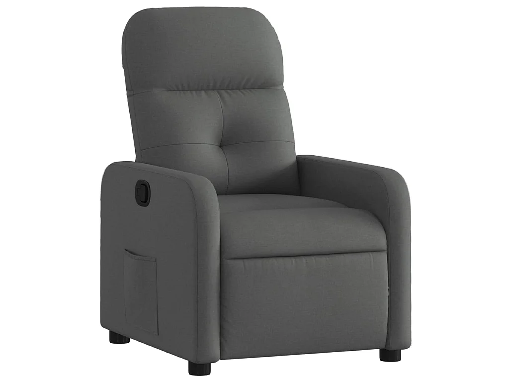 Fauteuil inclinable Gris foncé Tissu