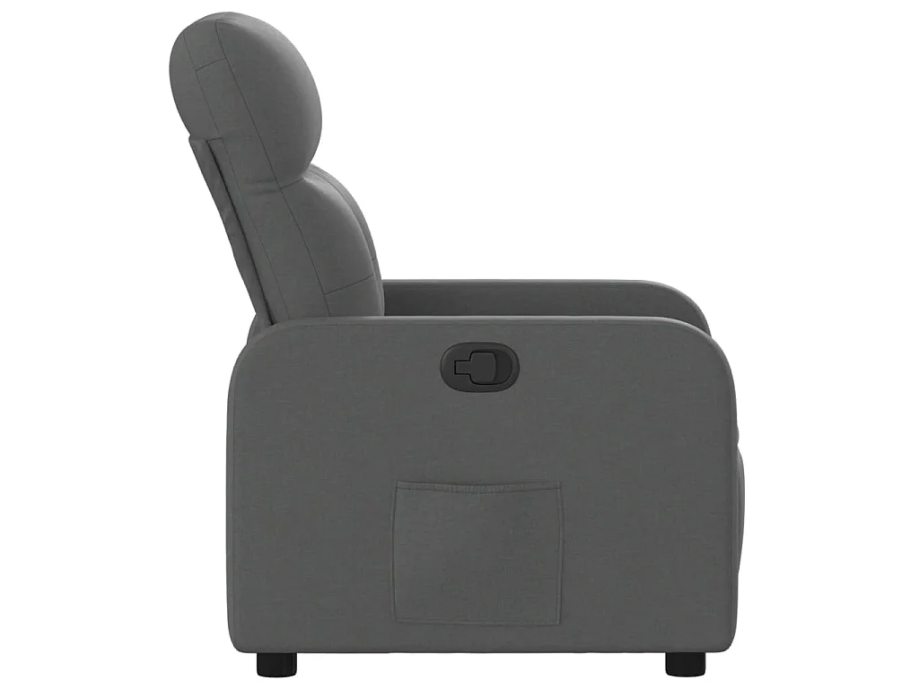 Fauteuil inclinable Gris foncé Tissu