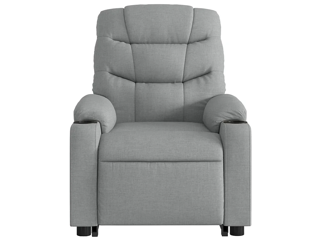 Fauteuil inclinable Gris clair Tissu