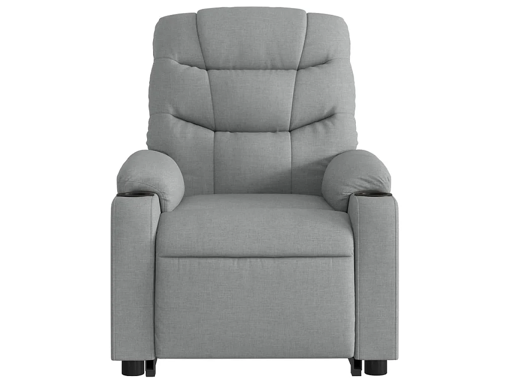 Fauteuil inclinable Gris clair Tissu