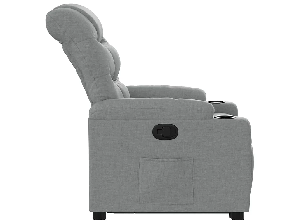 Fauteuil inclinable Gris clair Tissu