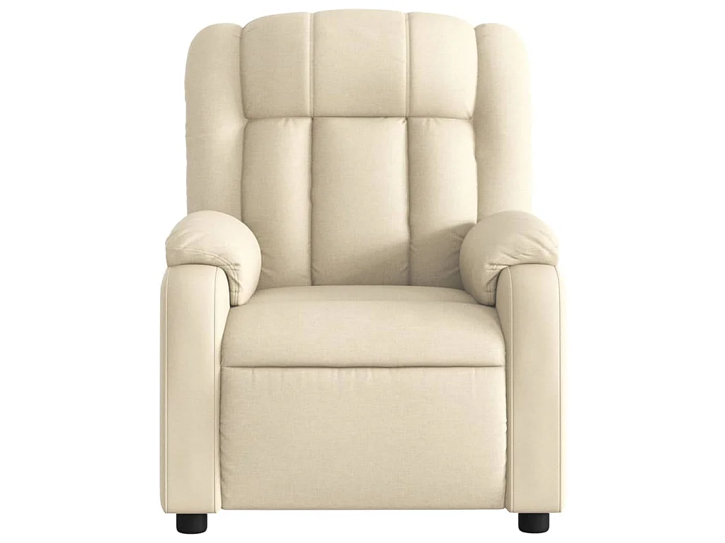 Fauteuil inclinable Crème Tissu