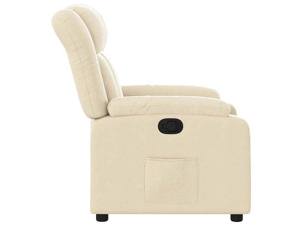 Fauteuil inclinable Crème Tissu