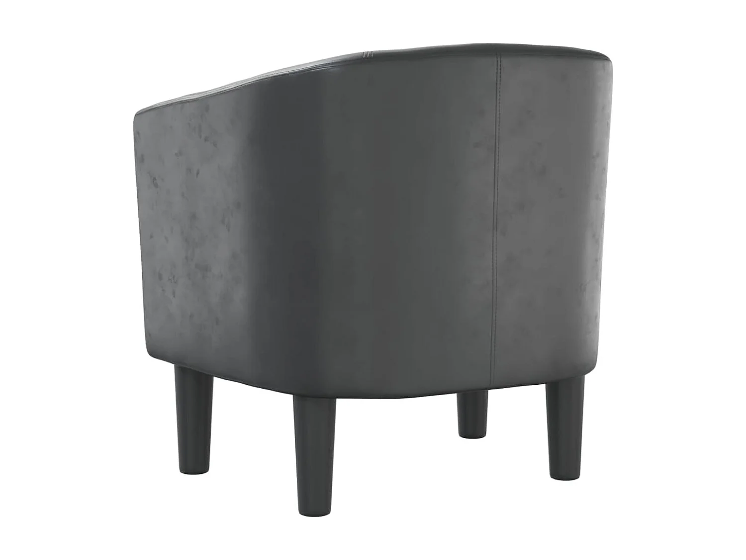 Fauteuil gris similicuir