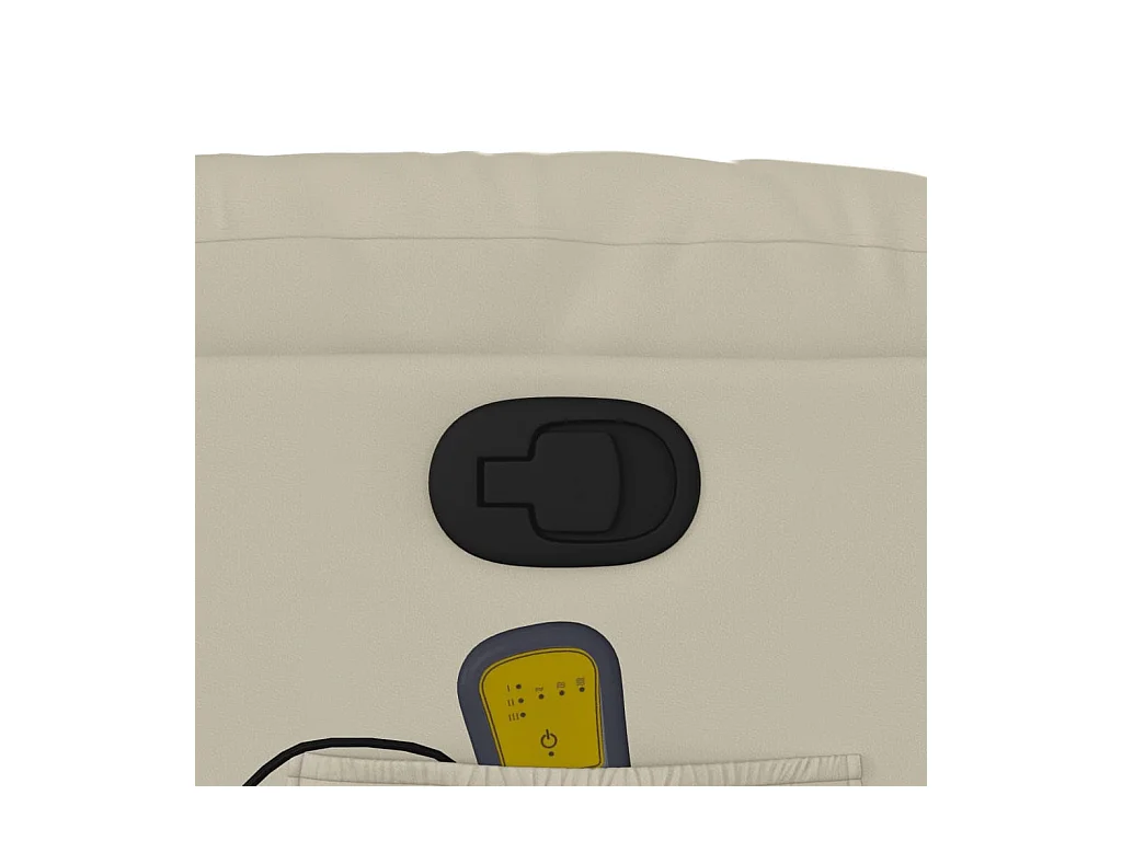 Poltrona da Massaggiante Reclinabile Crema Similpelle