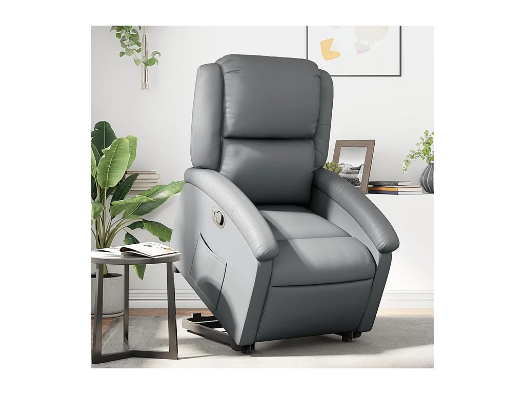 Fauteuil inclinable Gris Similicuir