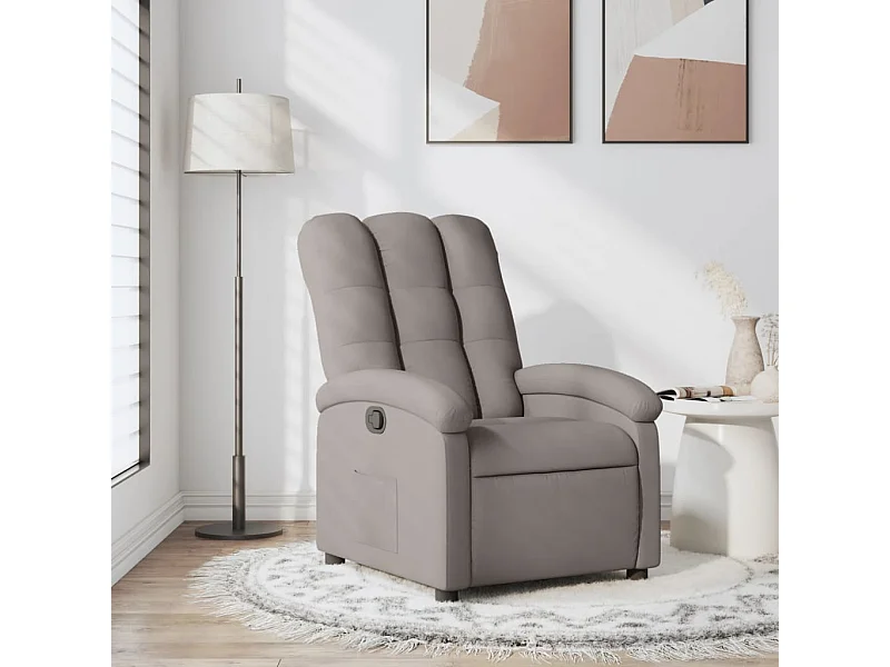 Fauteuil inclinable Taupe Tissu