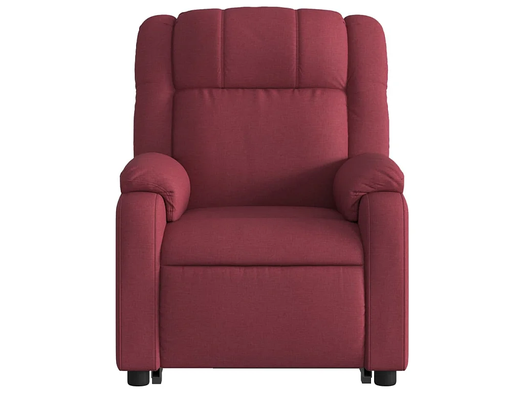 Sta-op-stoel elektrisch verstelbaar stof wijnrood