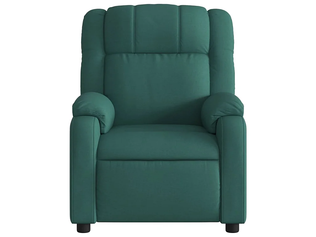 Fauteuil inclinable électrique Vert foncé Tissu
