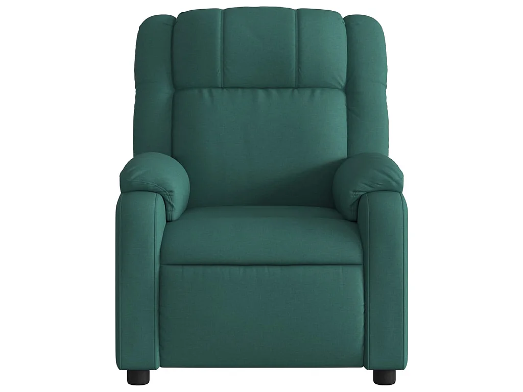 Fauteuil inclinable électrique Vert foncé Tissu