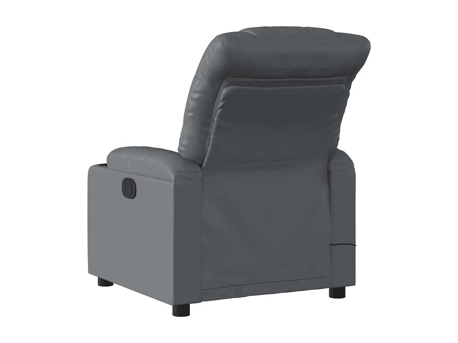 Fauteuil de massage inclinable Gris Similicuir