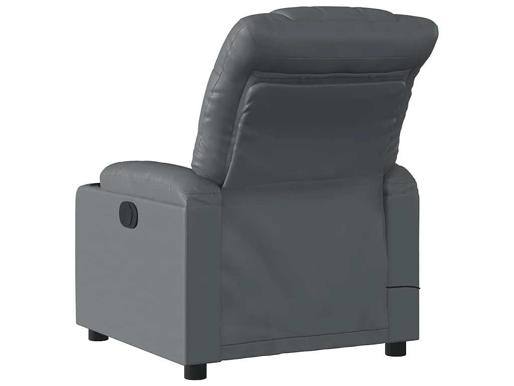 Fauteuil de massage inclinable Gris Similicuir