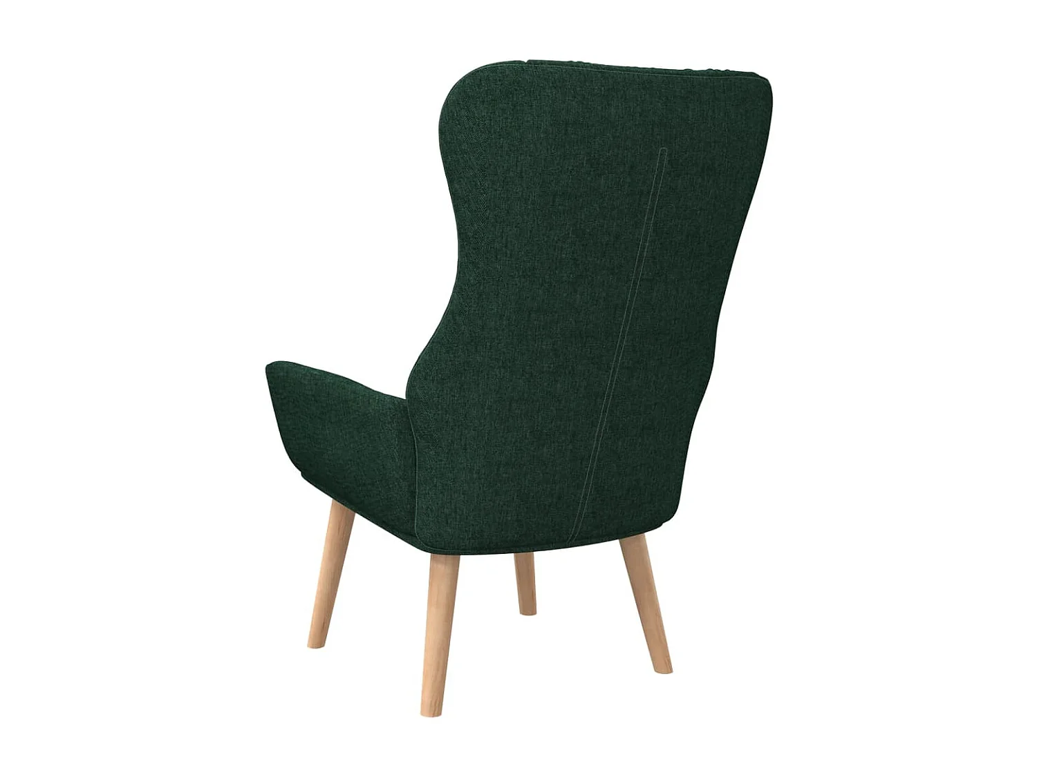 Chaise de relaxation Vert foncé Tissu