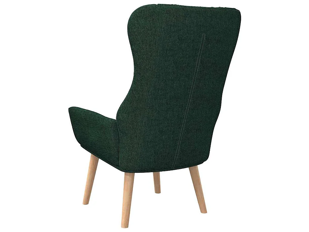 Sillón de relax de tela verde oscuro