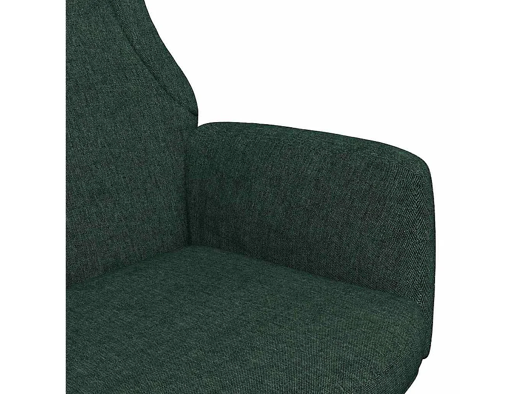 Sillón de relax de tela verde oscuro
