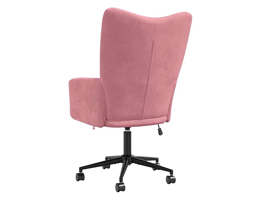 Chaise de relaxation Rose Velours