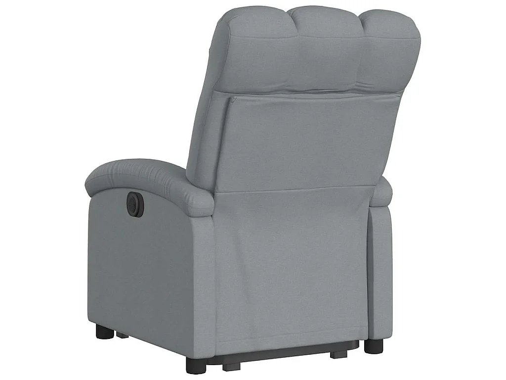 Sta-op-stoel verstelbaar stof lichtgrijs