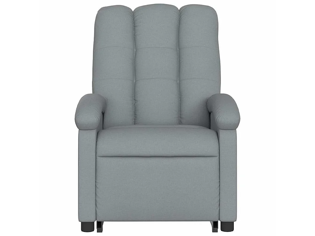 Sta-op-stoel verstelbaar stof lichtgrijs