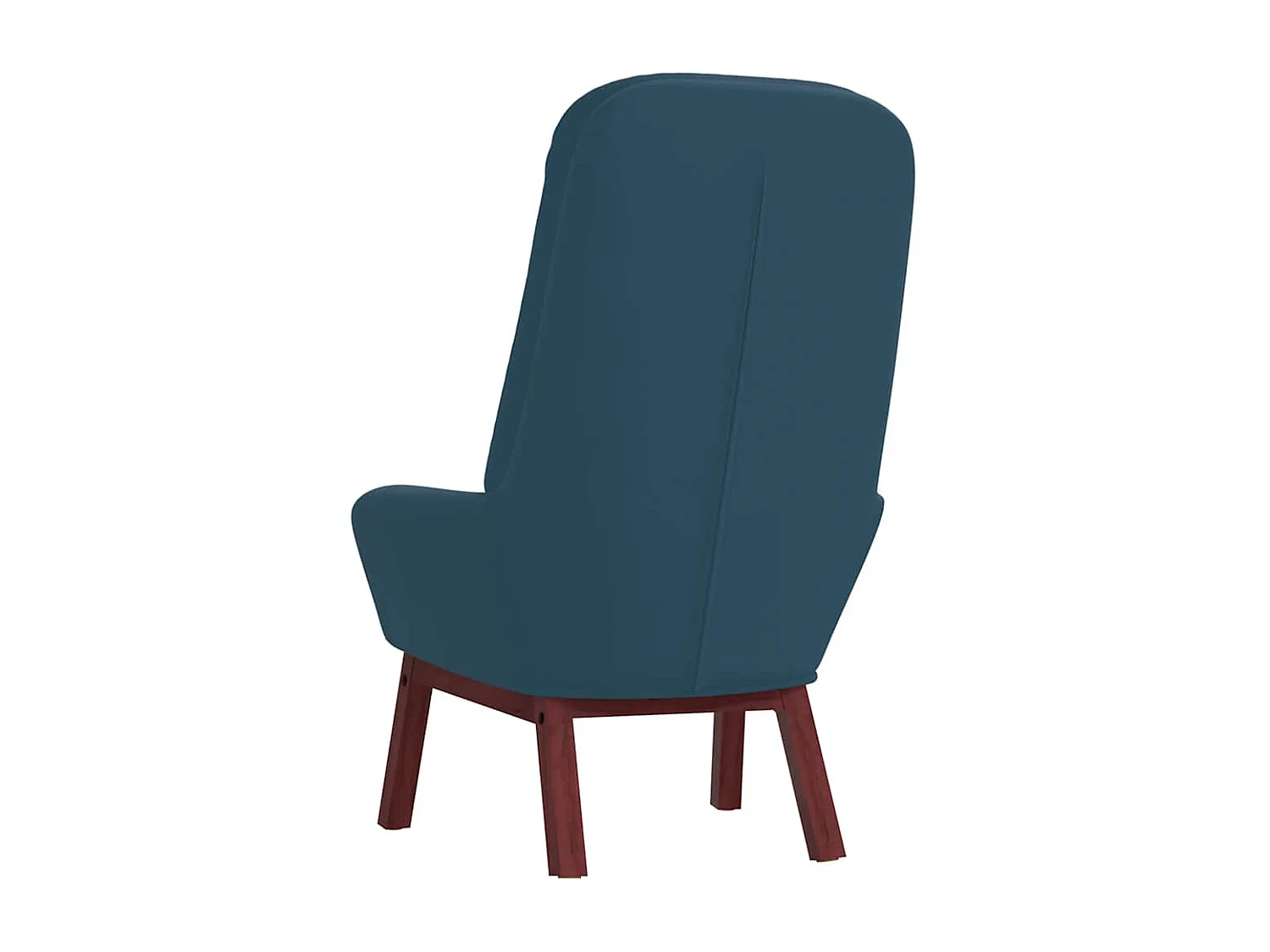 Relaxstoel fluweel blauw