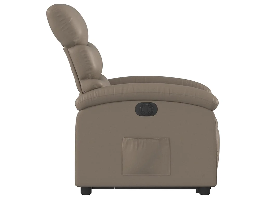 Fauteuil inclinable électrique cappuccino similicuir