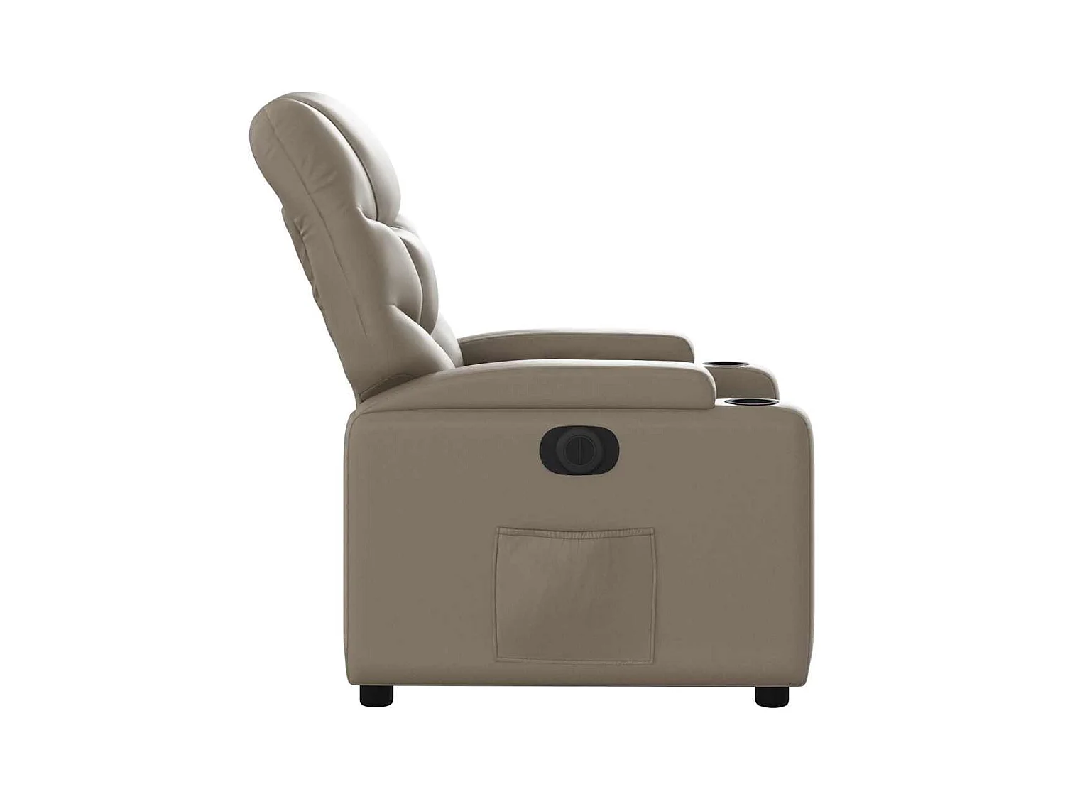 Relaxsessel Elektrisch Cappuccino-Braun Kunstleder