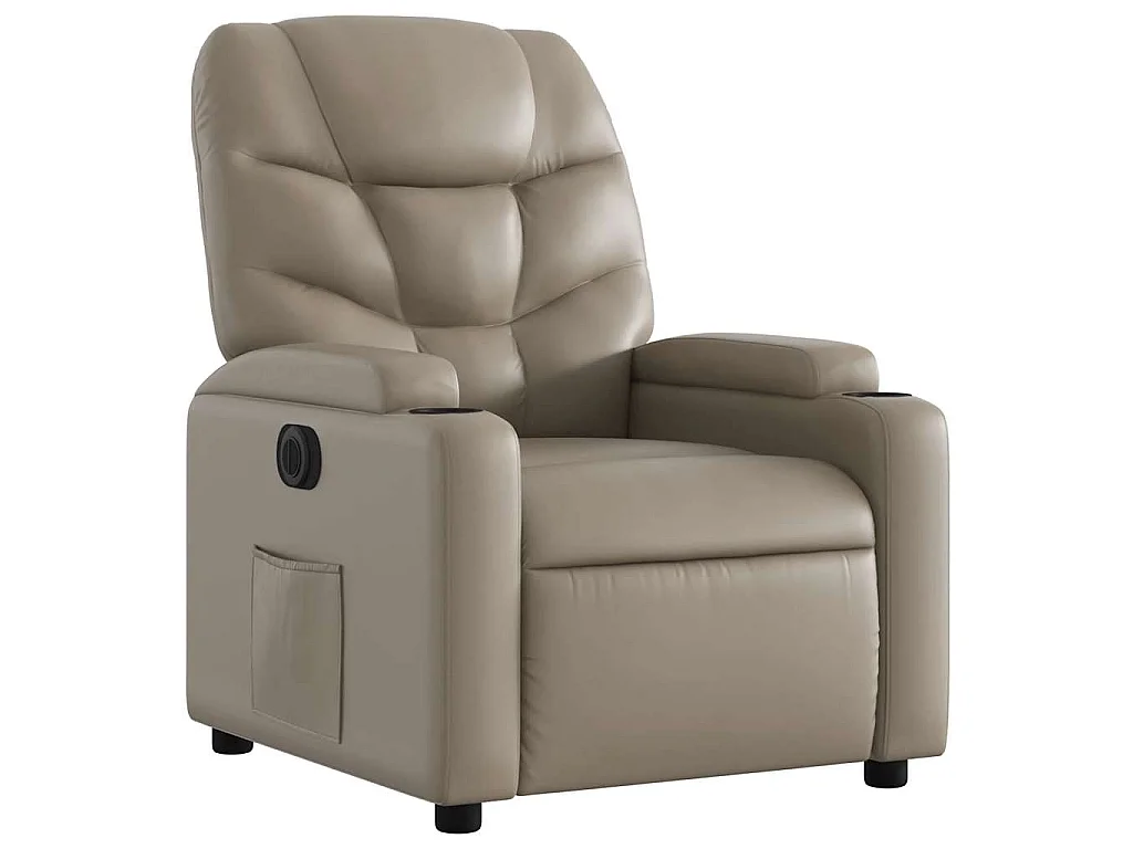 Fauteuil inclinable électrique Cappuccino Similicuir