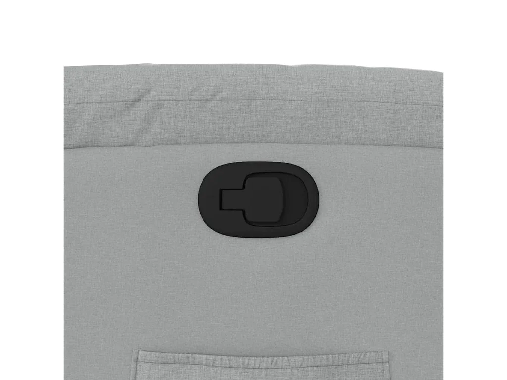 Poltrona Reclinabile in Tessuto Grigio Chiaro