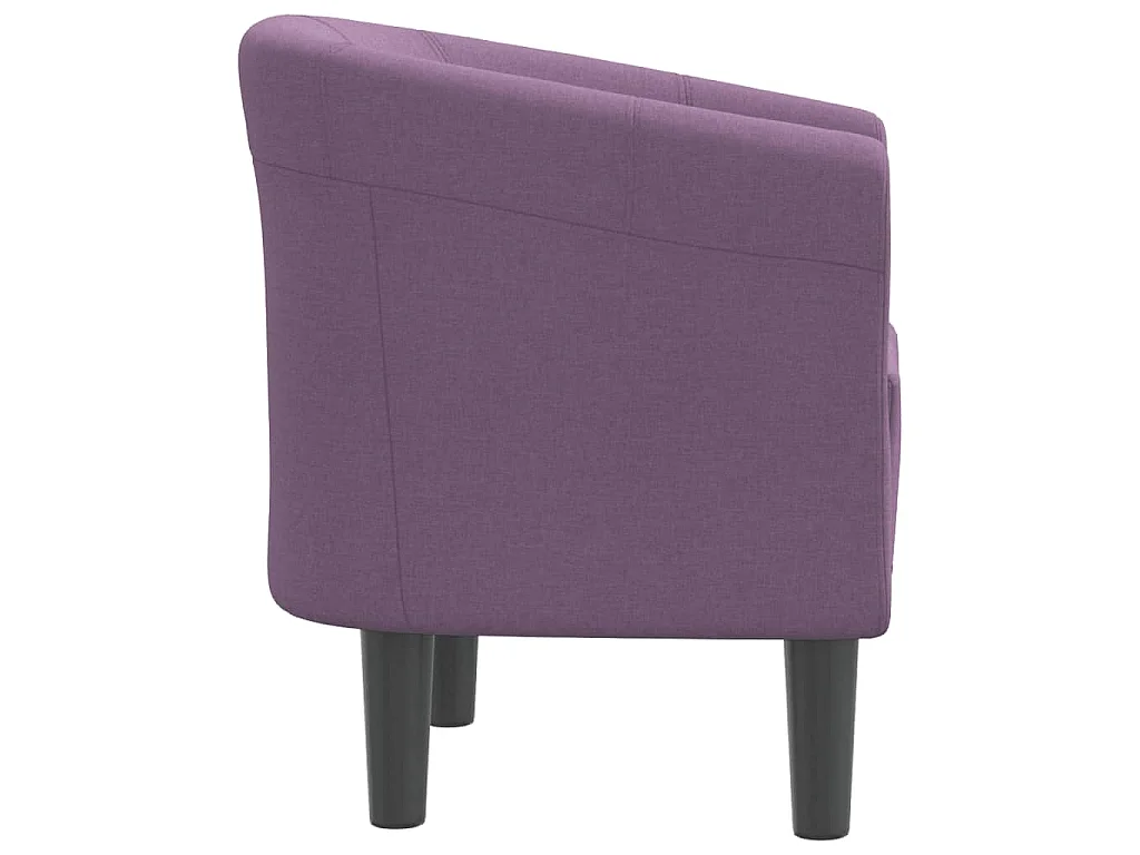 Chaise cabriolet violet tissu
