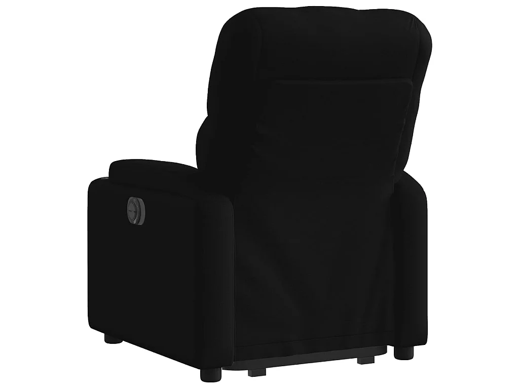 Sta-op-stoel elektrisch verstelbaar stof zwart