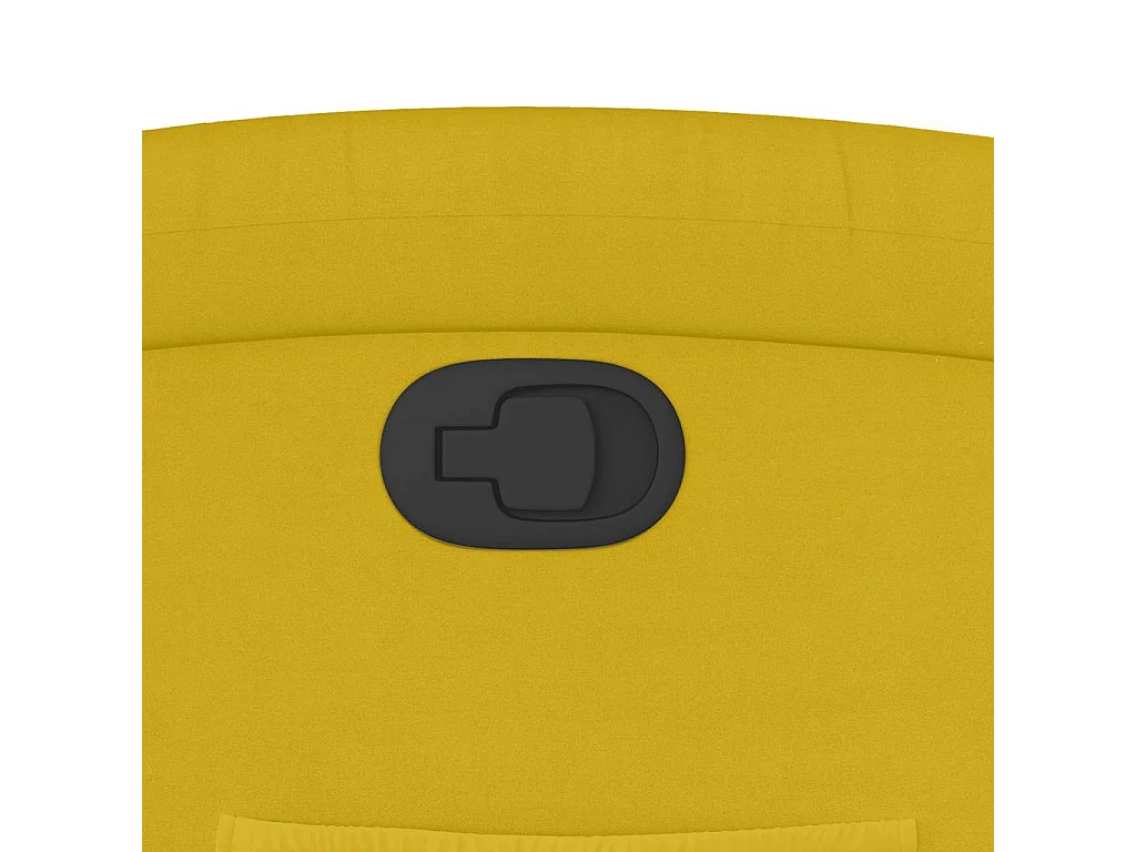Fauteuil inclinable jaune velours