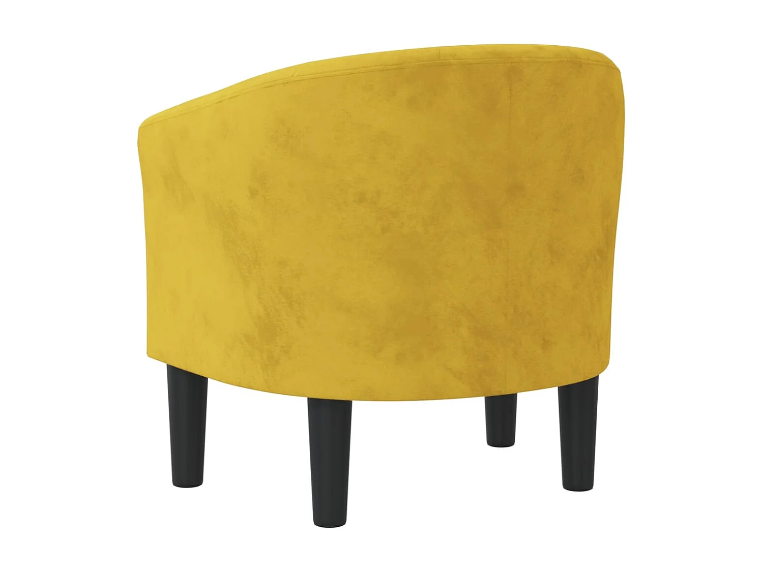 Fauteuil jaune velours