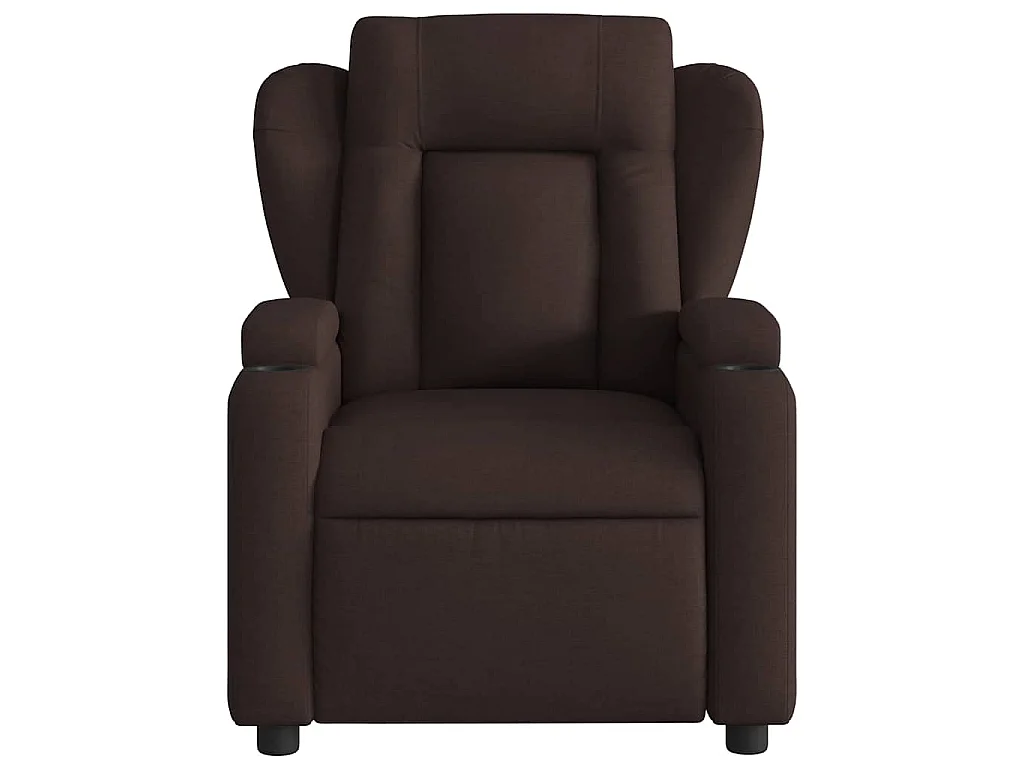 Fauteuil inclinable Marron foncé Tissu