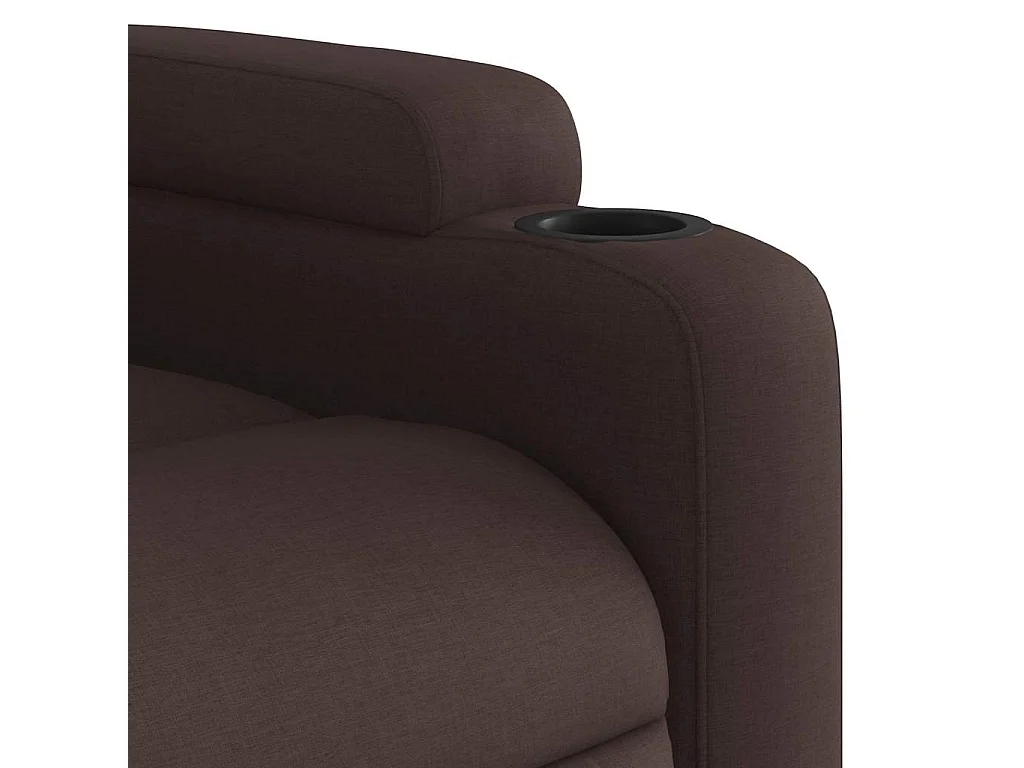 Fauteuil inclinable Marron foncé Tissu