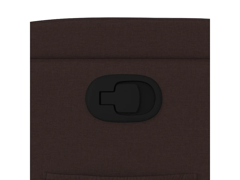 Fauteuil inclinable Marron foncé Tissu