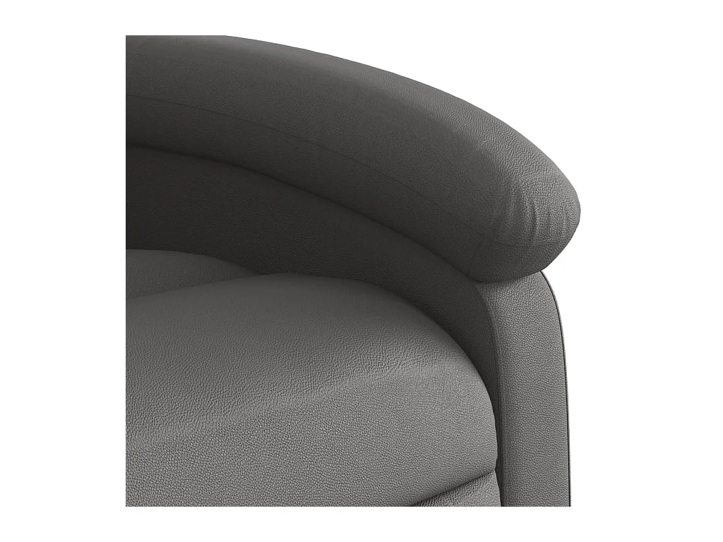 Sta-op-stoel echt leer grijs