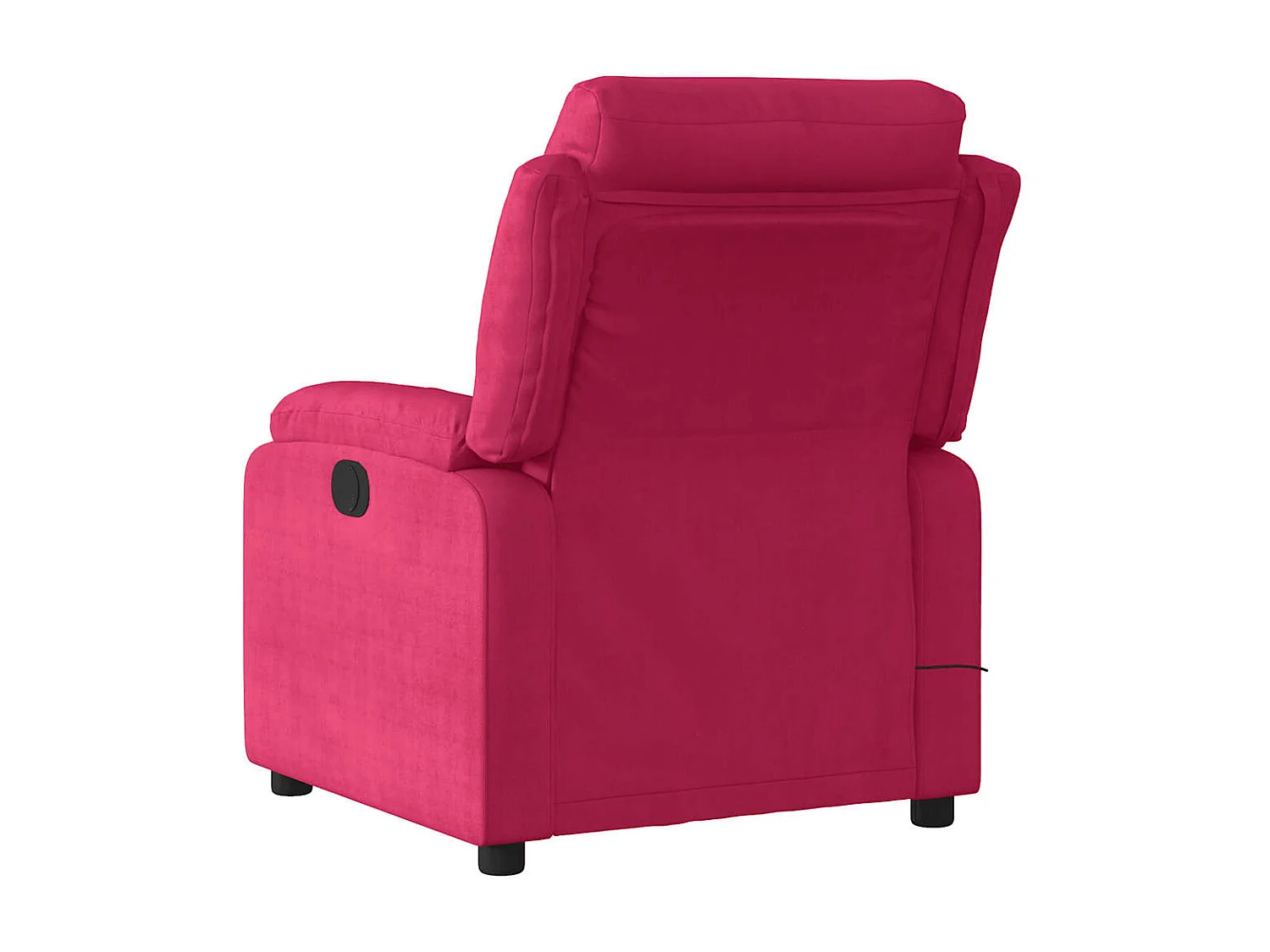 Fauteuil de massage inclinable rouge bordeaux velours