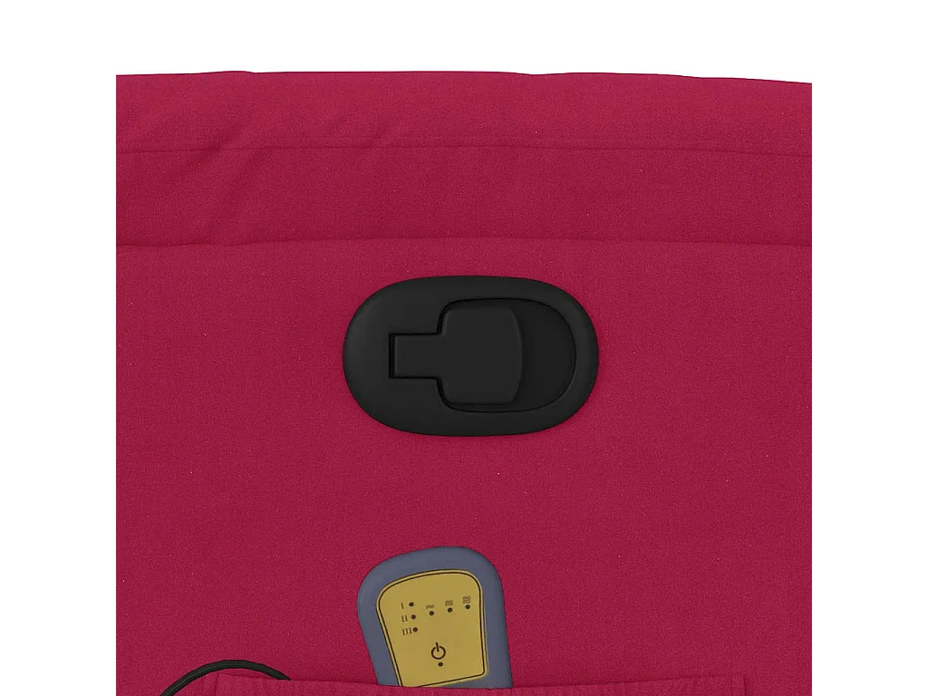 Fauteuil de massage inclinable rouge bordeaux velours