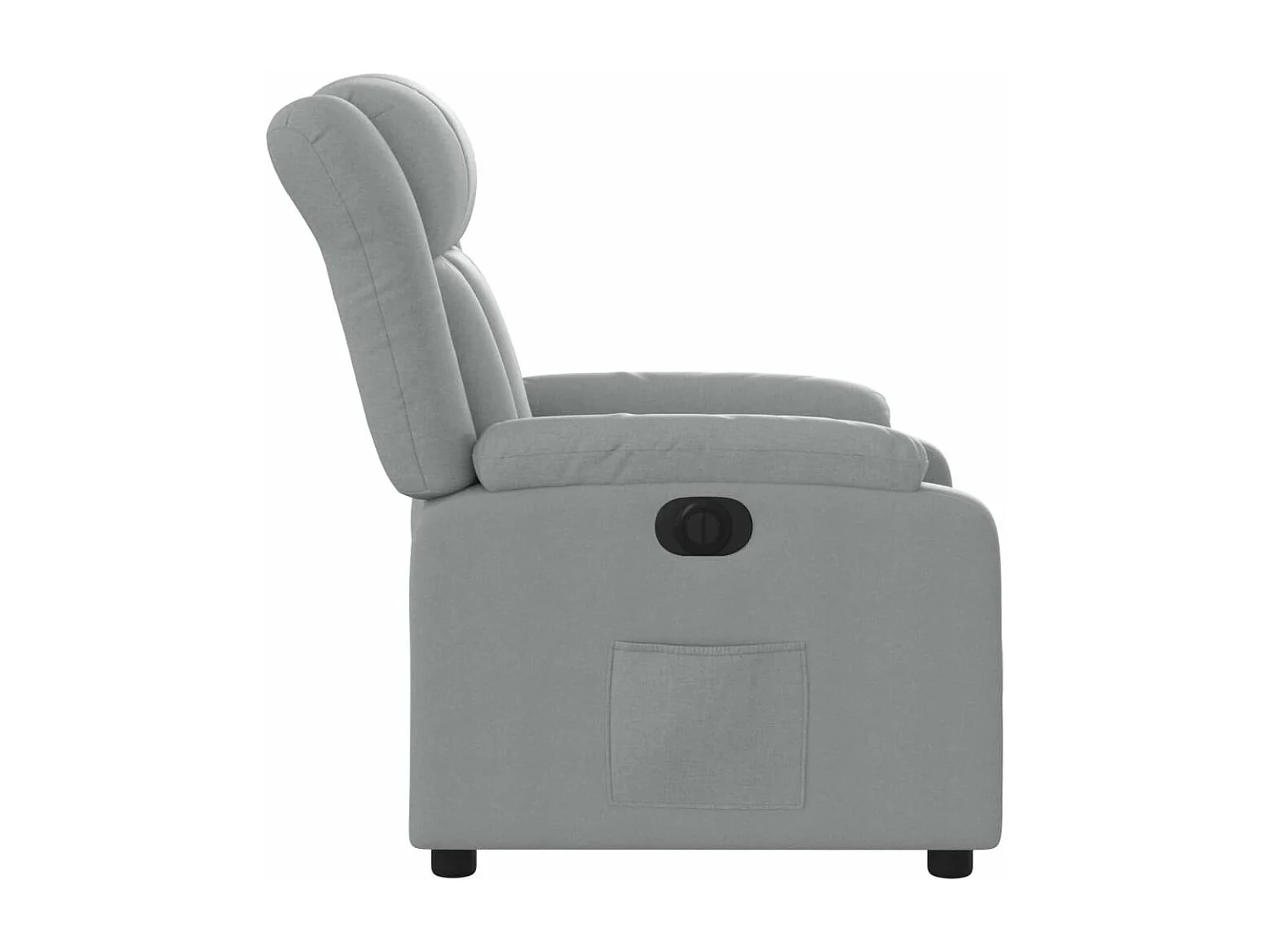 Fauteuil inclinable électrique Gris clair Tissu