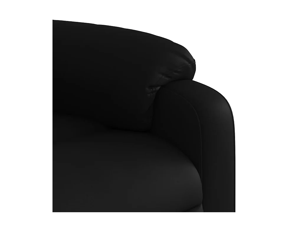 Fauteuil inclinable électrique Noir Similicuir