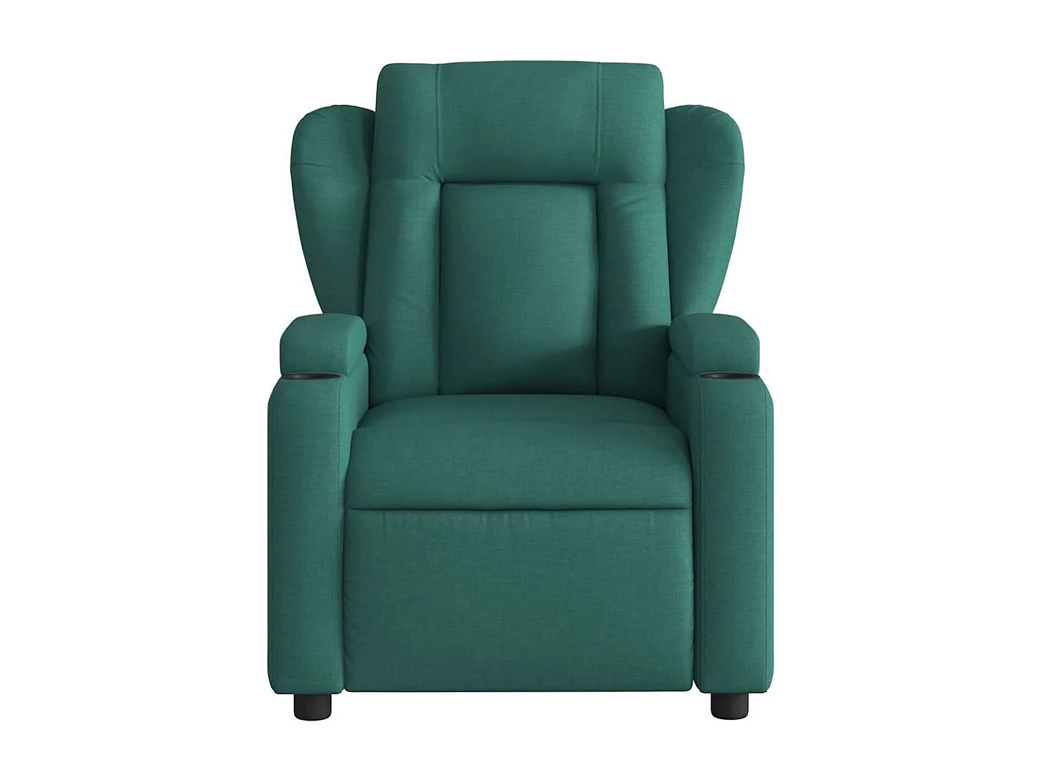 Fauteuil de massage inclinable Vert foncé Tissu