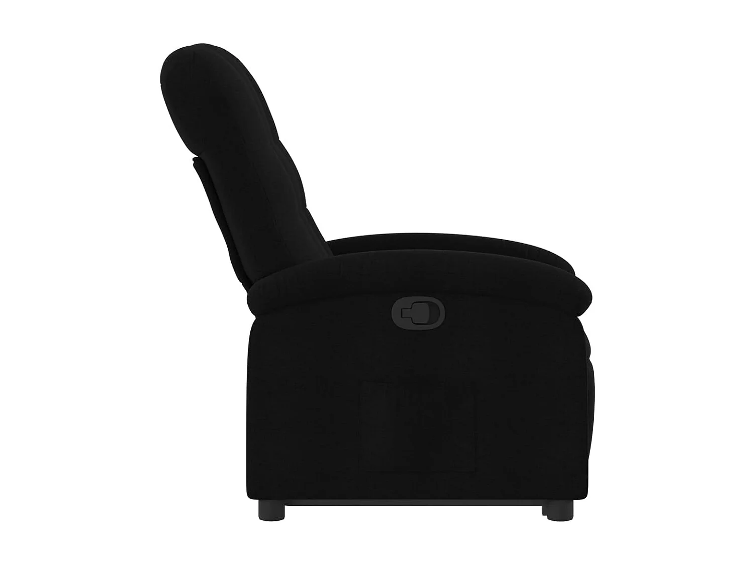 Fauteuil inclinable noir tissu