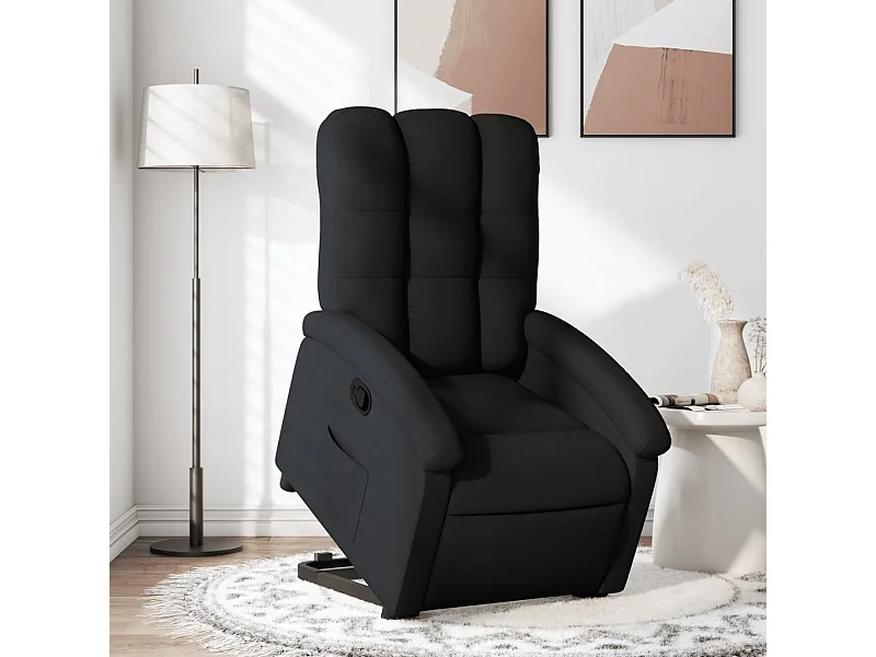 Fauteuil inclinable noir tissu