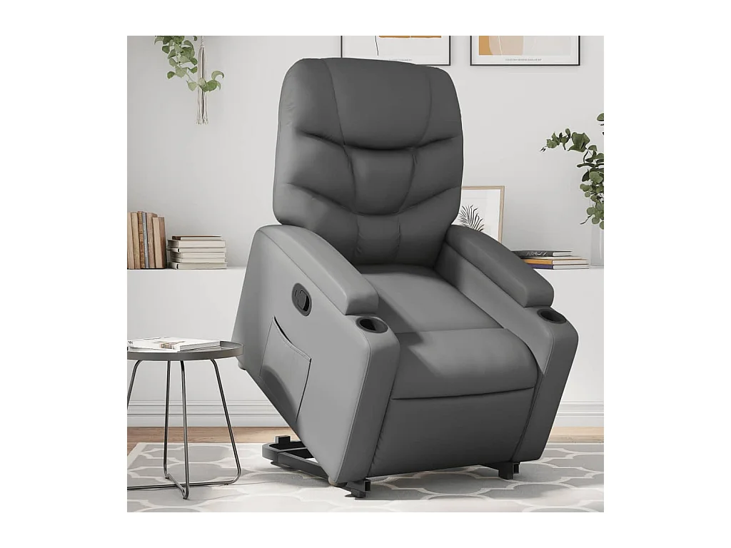 Fauteuil inclinable Gris Similicuir