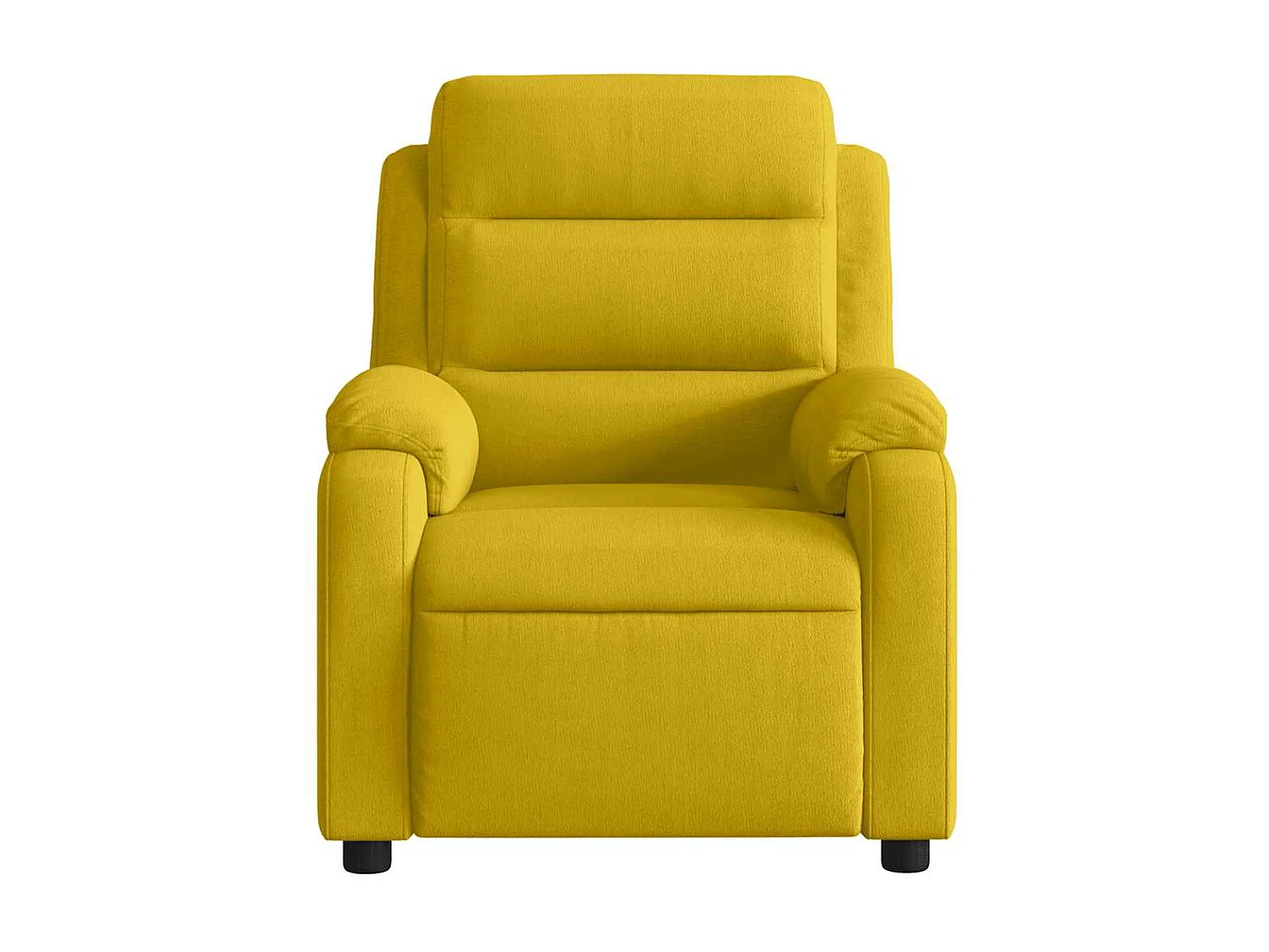 Sillón reclinable eléctrico de terciopelo amarillo