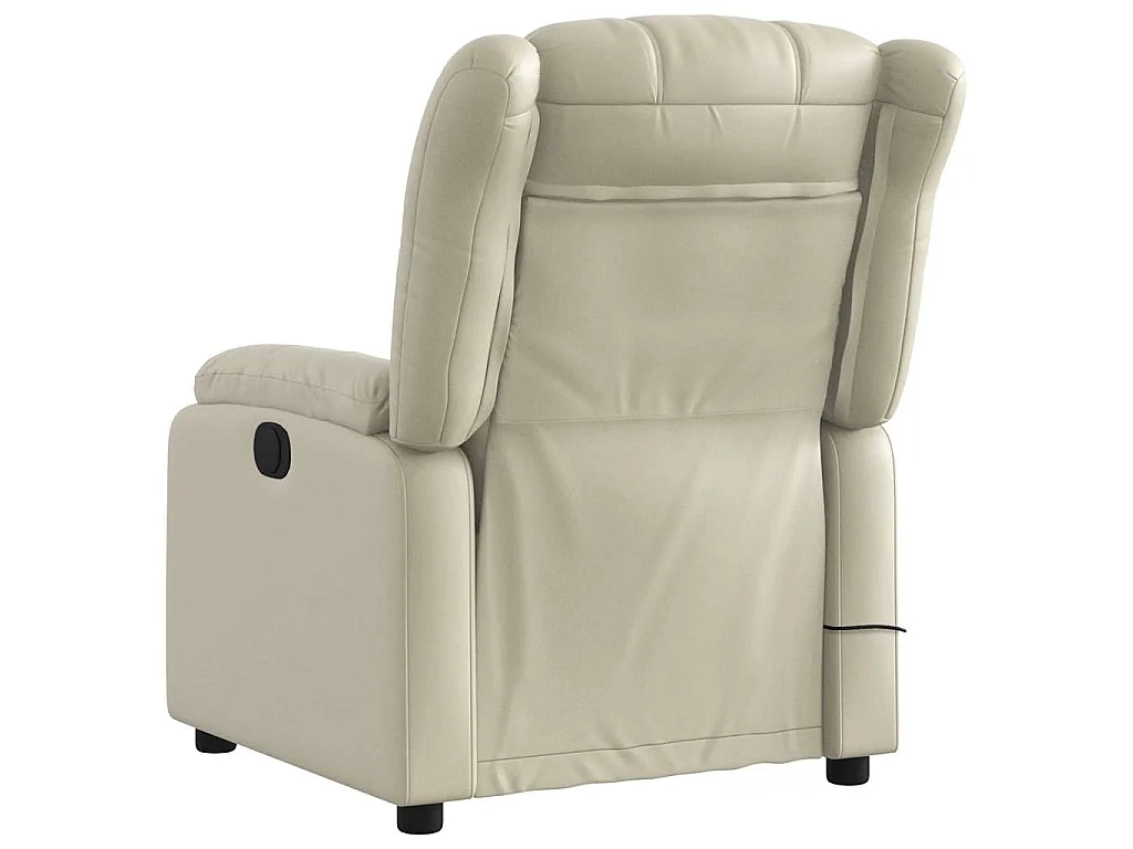 Massagesessel Creme Kunstleder