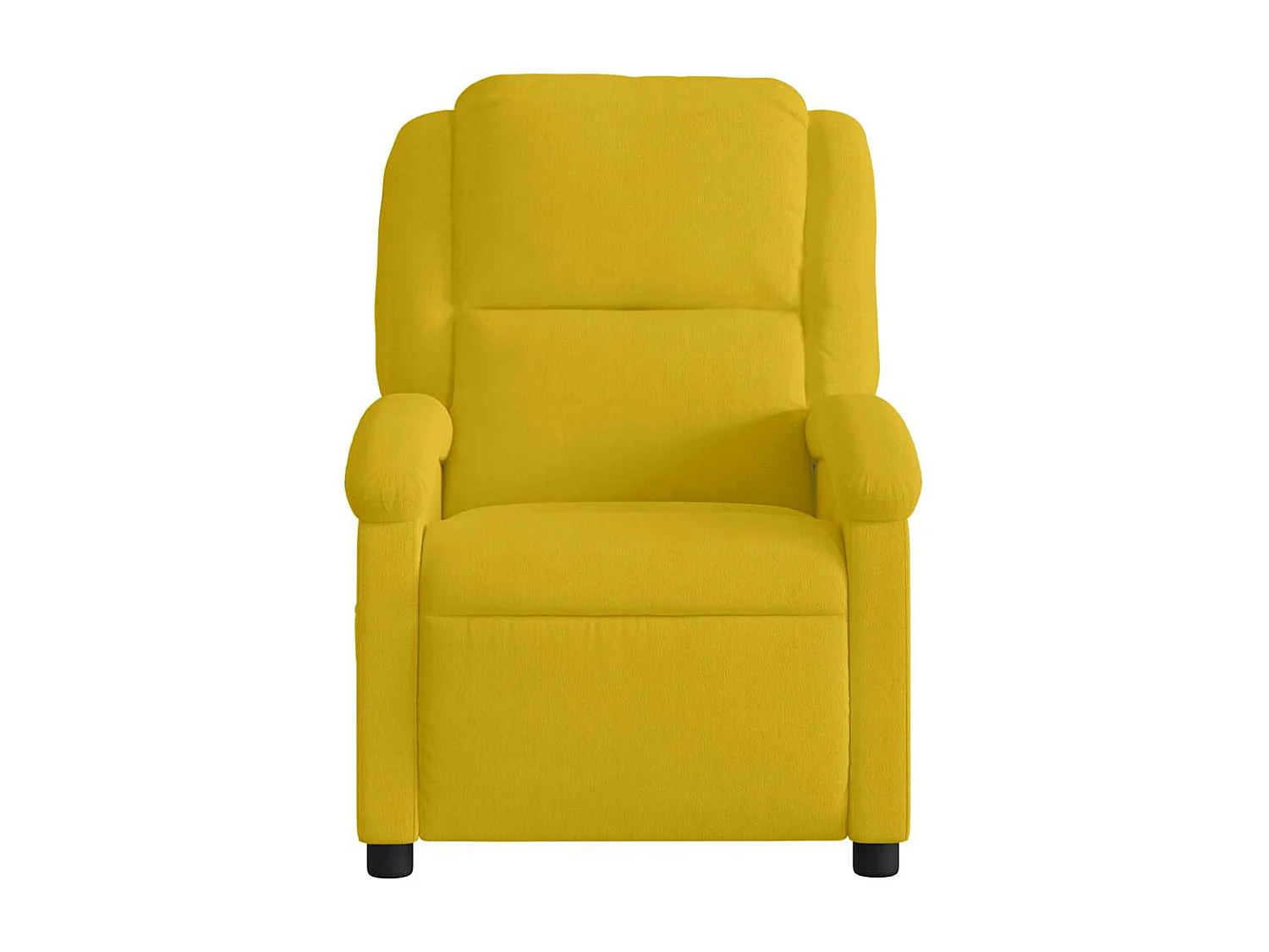 Fauteuil inclinable électrique jaune velours