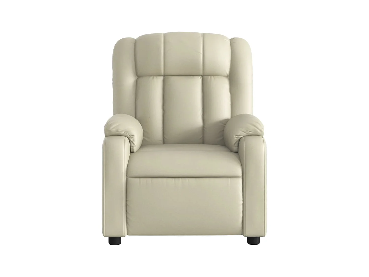 Fauteuil inclinable électrique Crème Similicuir