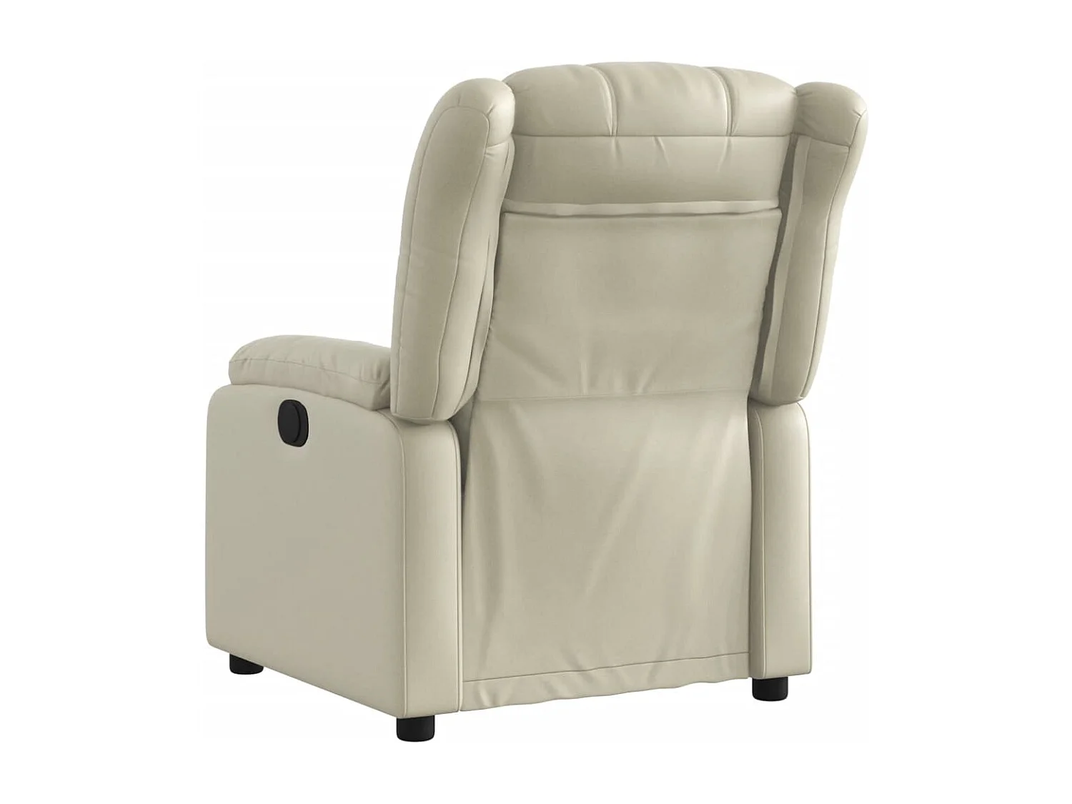 Fauteuil inclinable électrique Crème Similicuir