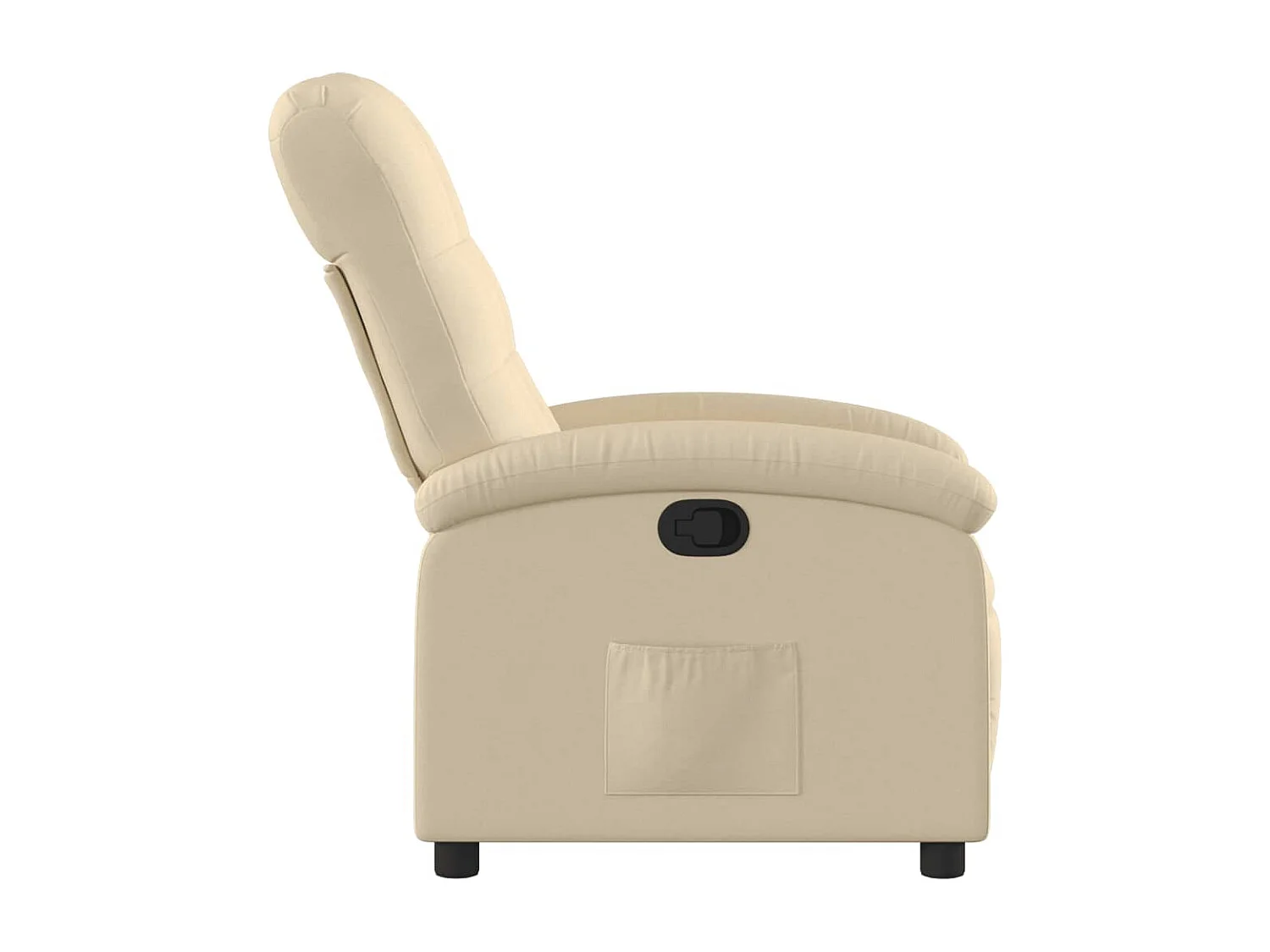 Poltrona Reclinabile in Tessuto Crema