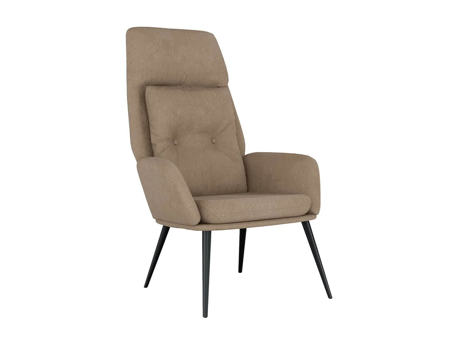 Relaxstoel kunstsuède taupe